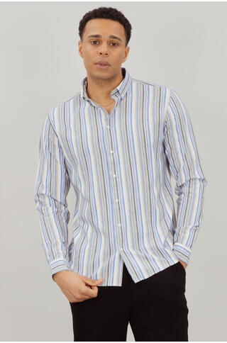 Daniel LS Shirt Cotton stripe LS shirt