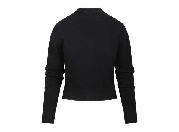 Gemma Sweater Black M Mock-neck sweater 