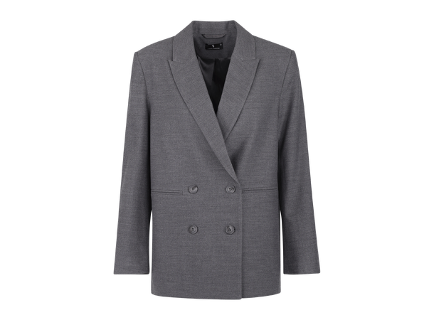 Inez Blazer Grey L Flannel power blazer 