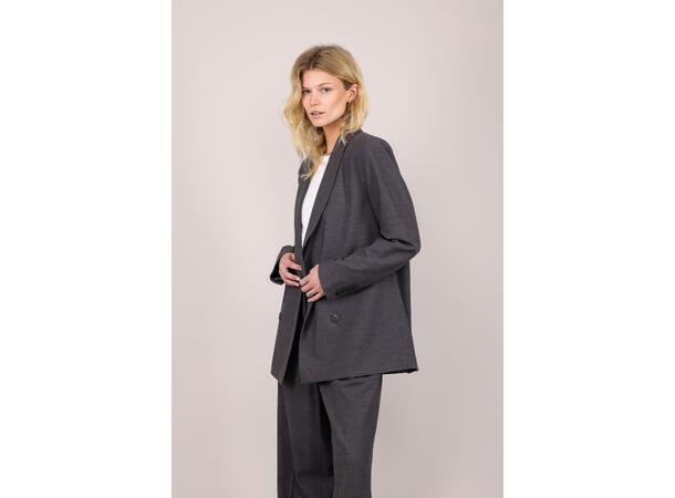 Inez Blazer Grey L Flannel power blazer 