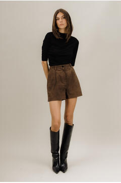 Jayla Suede Shorts Goat suede shorts