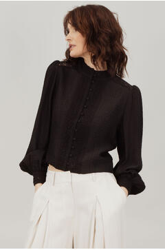 Josefine LS Blouse Lace blouse