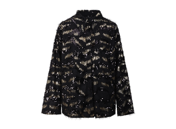 Kaxi Shirt Black S Oversized sequins shirt 