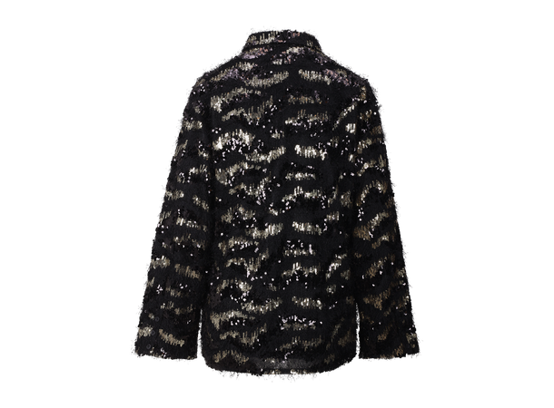 Kaxi Shirt Black S Oversized sequins shirt 