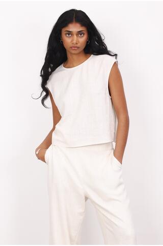 Lina Top Linen/Viscose top