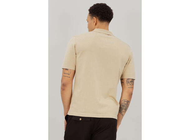 Marcio Pique Sand L Knitted button pique 