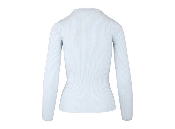 Mari LS Top Light Blue M Merino LS rib sweater 