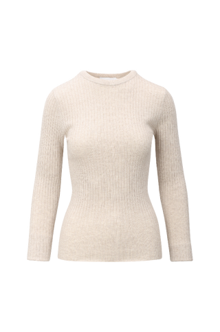 Mari LS Top Merino LS rib sweater