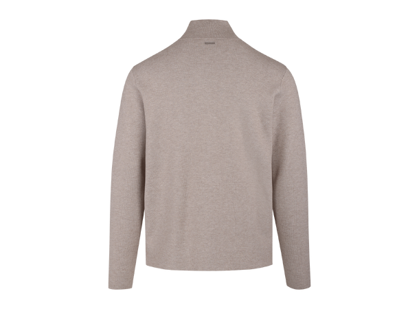 Nathan Cardigan Light Sand L Viscose knit 2-way zip cardigan 