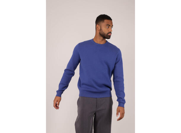 Succa Sweater Denim XXL Basic viscose crew neck 