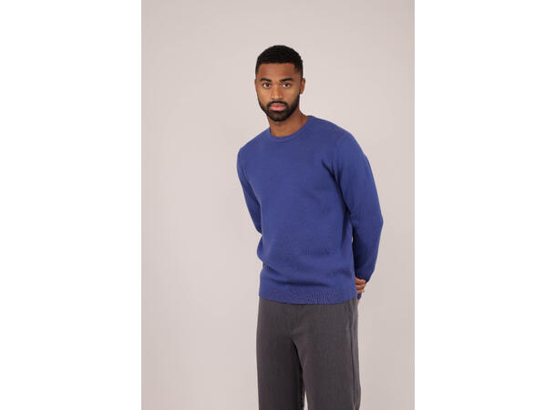 Succa Sweater Denim XXL Basic viscose crew neck 