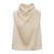 Ellinor Top Bleached Sand M Satin watefall top 