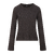 Lila Sweater Dark Brown S Viscose knit LS sweater 