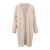 Niva Cardigan Light Sand L Long merino wool cardigan 