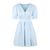 Corina Dress Light Blue M Short pintuck dress 
