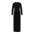 Adalyn Dress Black S Velour maxi dress 