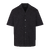 Leclerc SS Shirt Black M Shawl collar cotton crepe shirt 