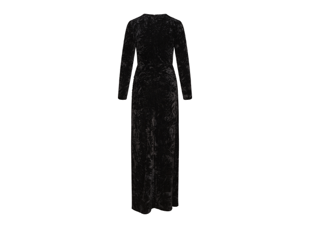 Adalyn Dress Black S Velour maxi dress 