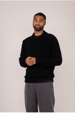 Adisa Sweater Shawl collar boucle sweater