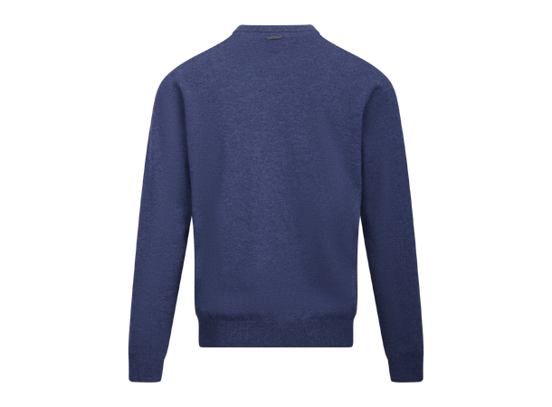 Arthur Sweater Mid Blue M Merino crewneck 