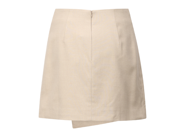 Aurora Skirt Light Sand M Wool wrap skirt 