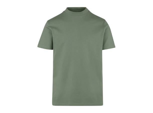 Bruno Tee Hedge green M Organic cotton mock neck 