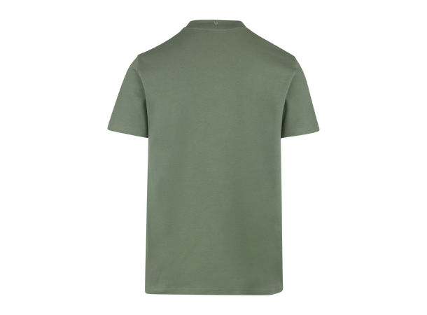 Bruno Tee Hedge green M Organic cotton mock neck 
