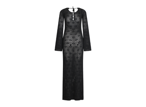 Chantelle Dress Black M Crochet look maxi dress 