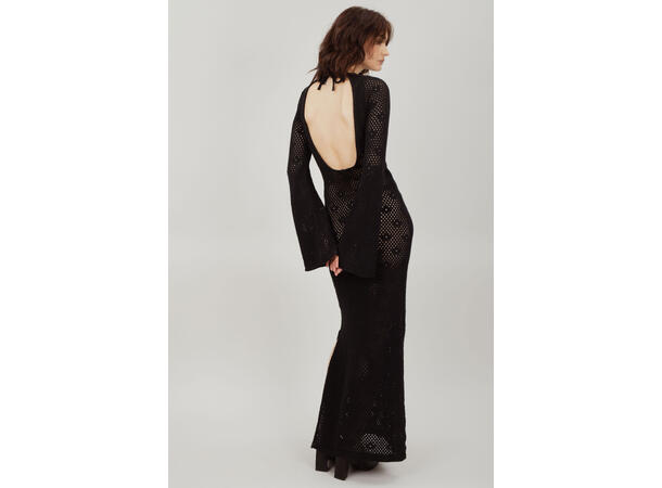 Chantelle Dress Black M Crochet look maxi dress 