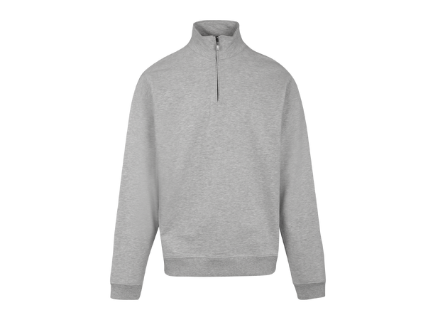 Chow Half-zip Light grey melange M Vintage wash half-zip sweat 