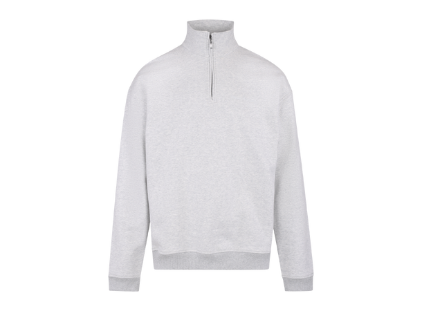 Chow Half-zip Light grey melange M Vintage wash half-zip sweat 