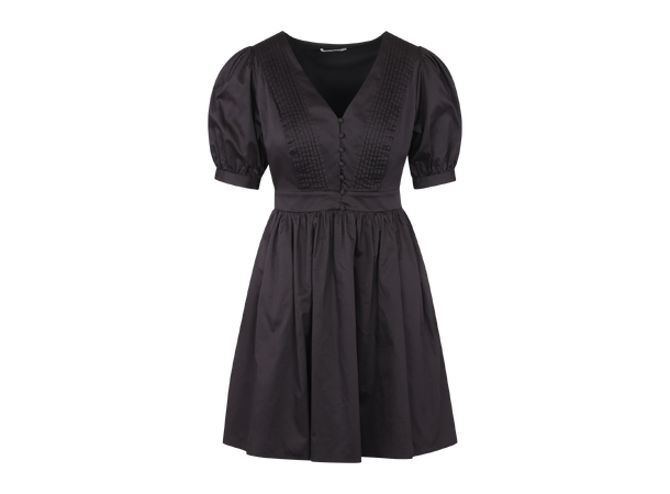 Corina Dress Black M Short pintuck dress 