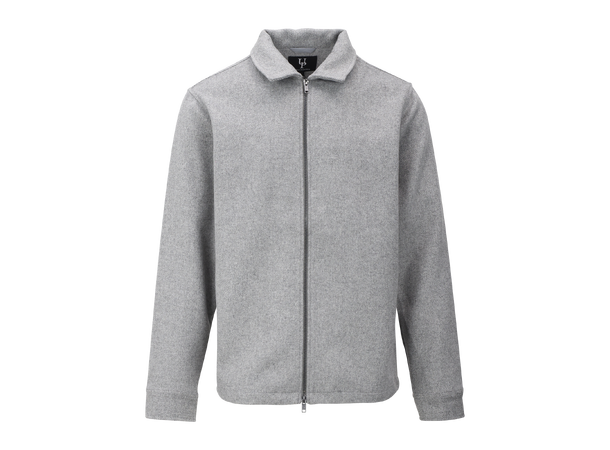 Danni Overshirt Grey XXL Wool zip overshirt 