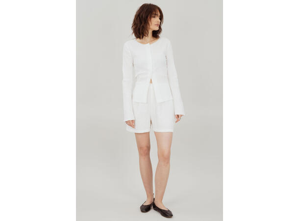 Dora Shorts White S Crinkle cotton shorts 