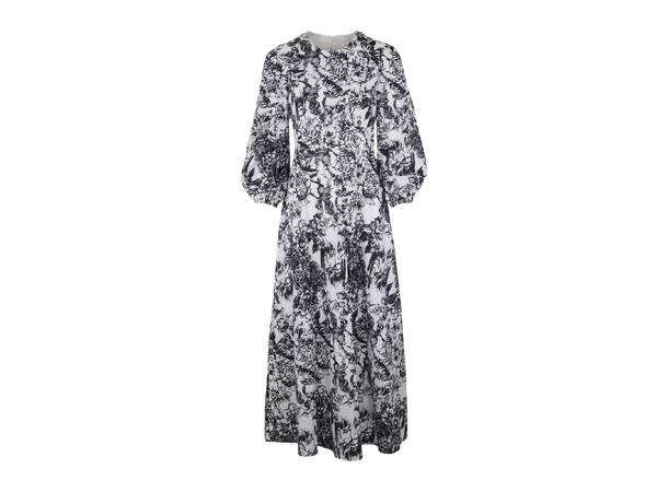 Faniana Dress Navy AOP M Classic cotton maxi dress 