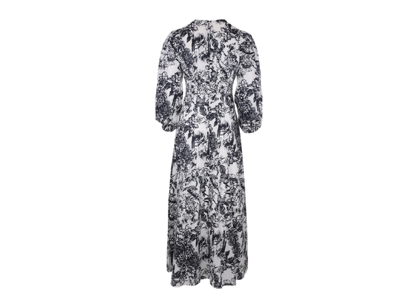 Faniana Dress Navy AOP M Classic cotton maxi dress 