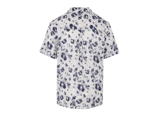 Gaston SS Shirt Blue AOP M Linen AOP SS shirt 