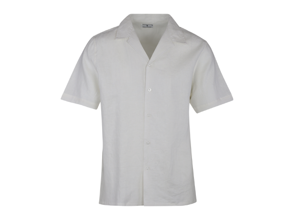 Giuseppe SS Shirt White M Camp collar SS linen shirt 