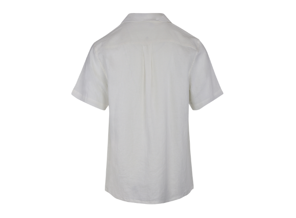 Giuseppe SS Shirt White M Camp collar SS linen shirt 
