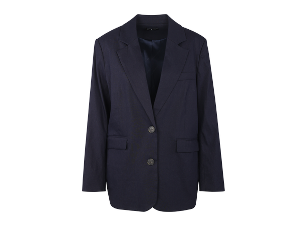 Halima Blazer Navy M Linen blazer 