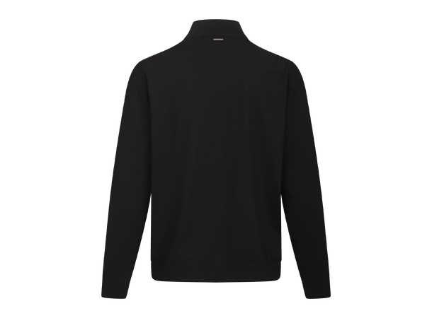 Jake Half-zip Black M Basic half-zip knit sweater 