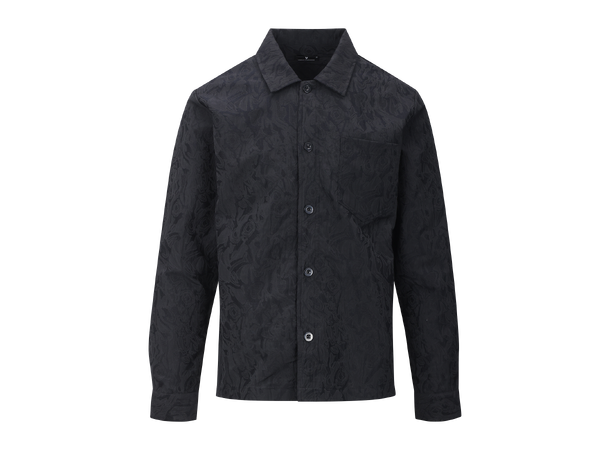 Lavrans Overshirt Black AOP M Jaquard overshirt 