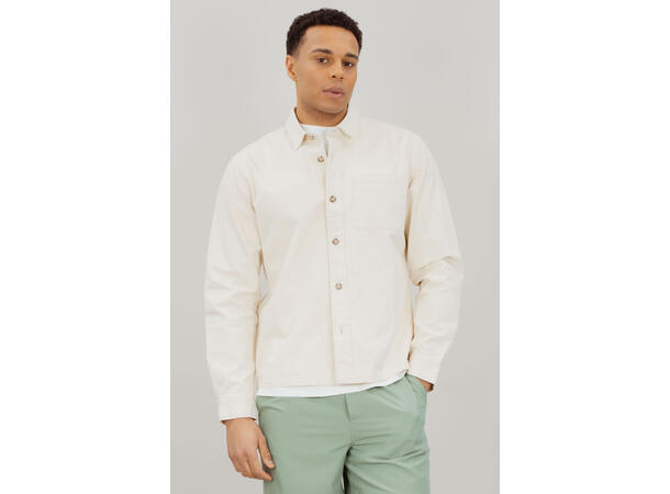 Lewis LS Shirt Cream L Cotton overshirt 