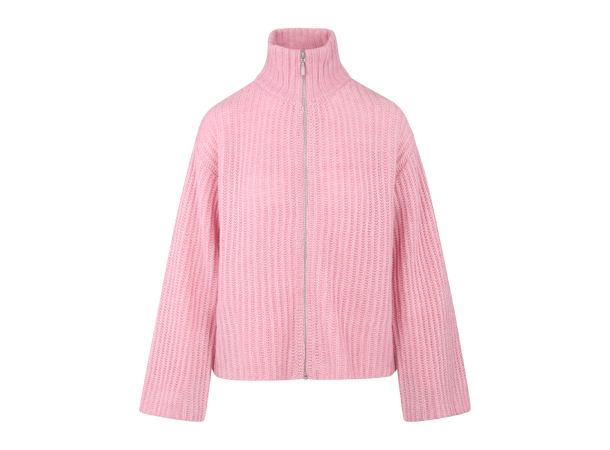 Majken Cardigan Pink M Zip wool cardigan 