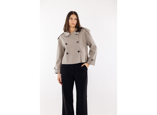 Marisol Jacket Sand XL TENCEL™ stretch short trench 