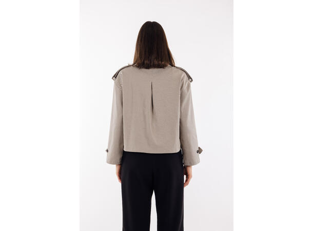 Marisol Jacket Sand XL TENCEL™ stretch short trench 