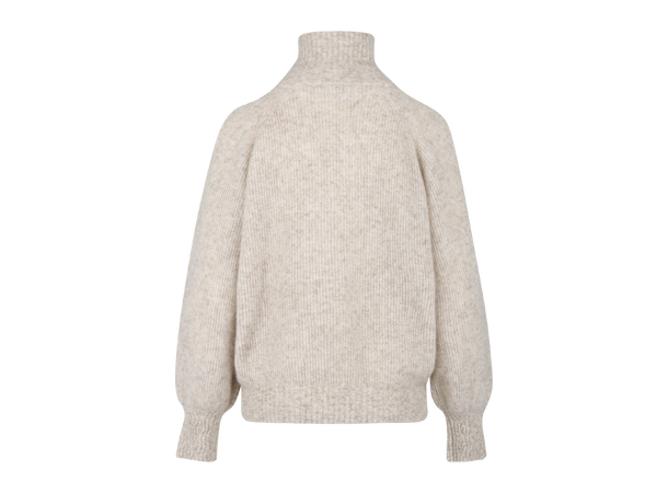 Mirra Half-zip Sand Melange S Mohair halfzip 