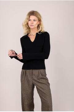 Nadja Polo Sweater Cashmere polo sweater