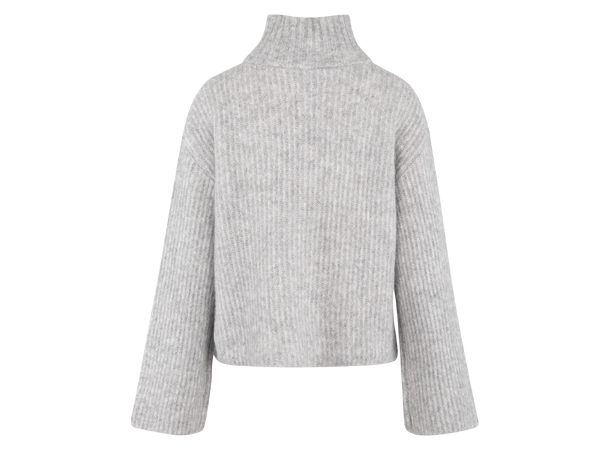 Pandora Cardigan Light grey M Mohair zip wool cardigan 
