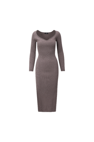 Penni Dress Rib LS dress